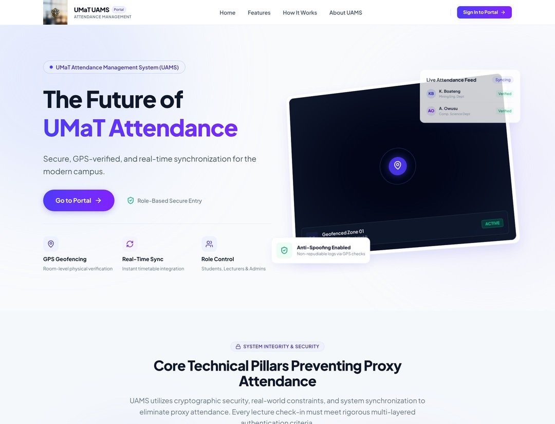 UMaT University Attendance Management System (UAMS)