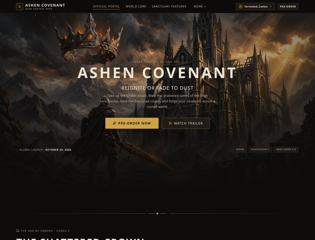 Ashen Reign: Age of Cinders - Official Game Landing Page