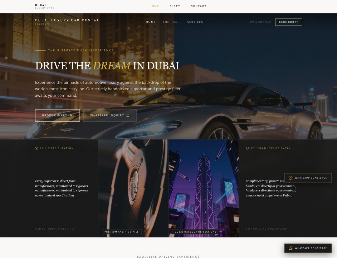 Dubai Luxury Car Rental