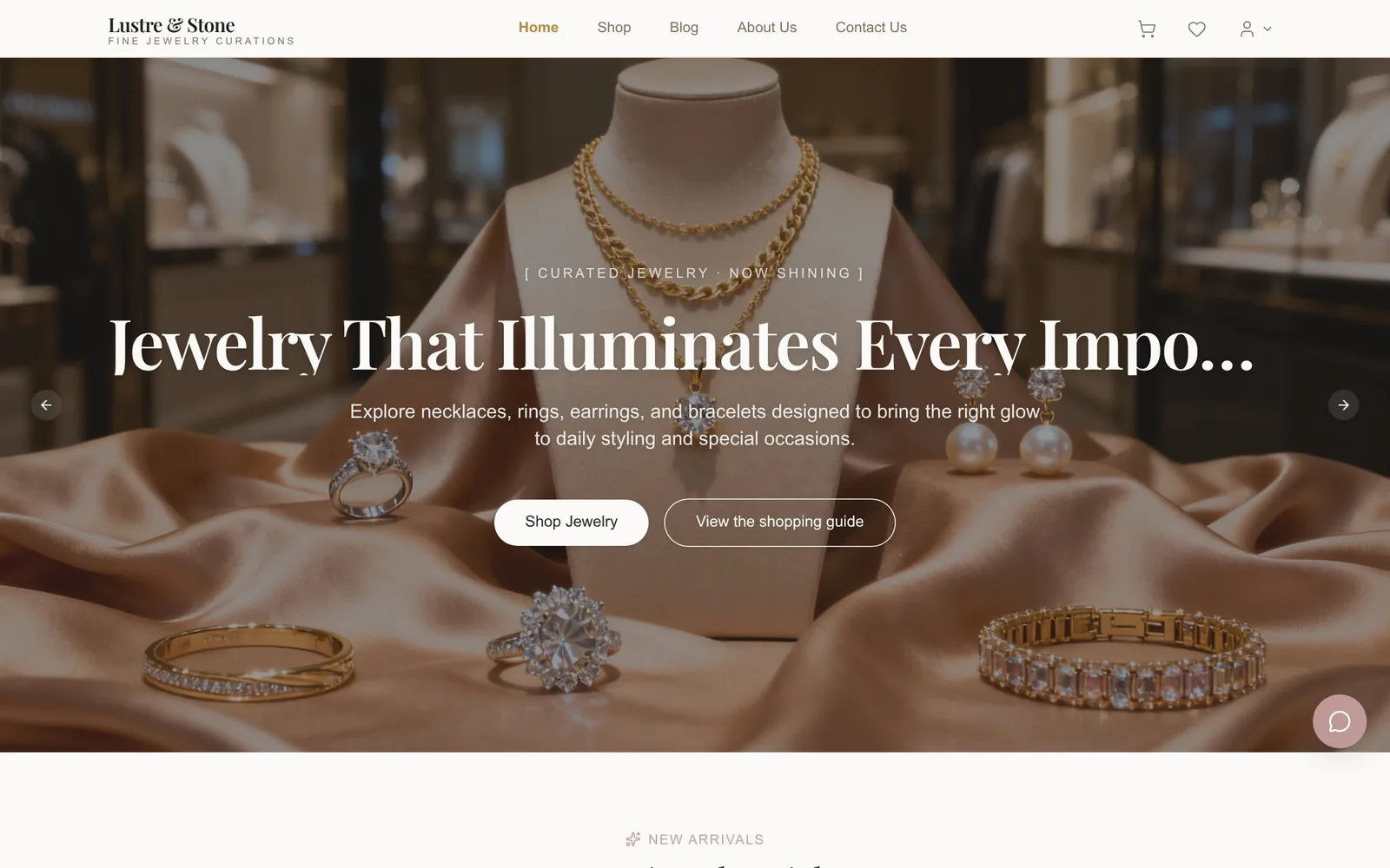 Lustre & Stone Jewelry AutoCoder template screenshot