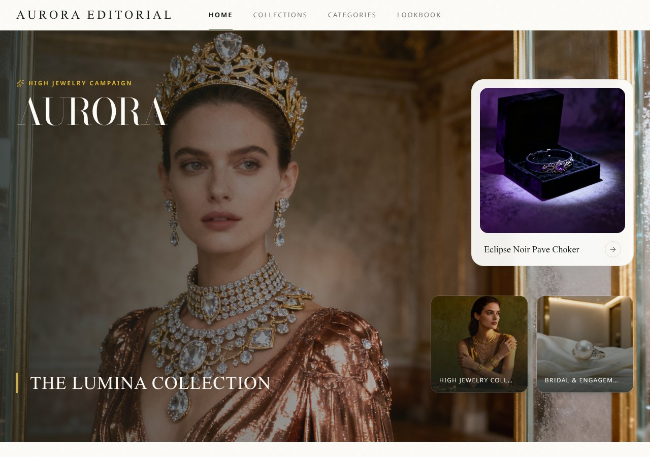 AURORA EDITORIAL website preview